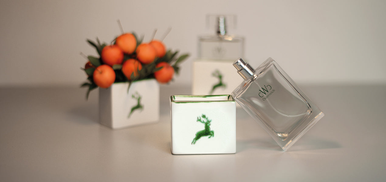 CWC niche fragrances are sustainable; the flacon and ceramic base are separable for easy recycling. This unique approach results in a truly premium design object.