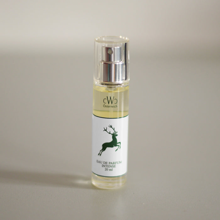 CWC Eau de Parfum GREEN STAG - Fresh, invigorating scent inspired by the pristine nature of Austria. Also available in 20ml travel size.