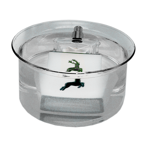 How to place the empty CWC glass bottle and the GMUNDNER ceramic: Step 1, boil for approx. 40 min in a hot water bath