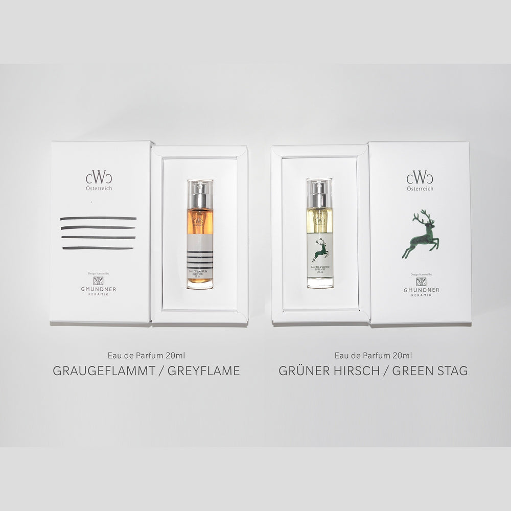 CWC GRAUGEFLAMMT und GRÜNER HIRSCH 20 ml in der Geschenkverpackung